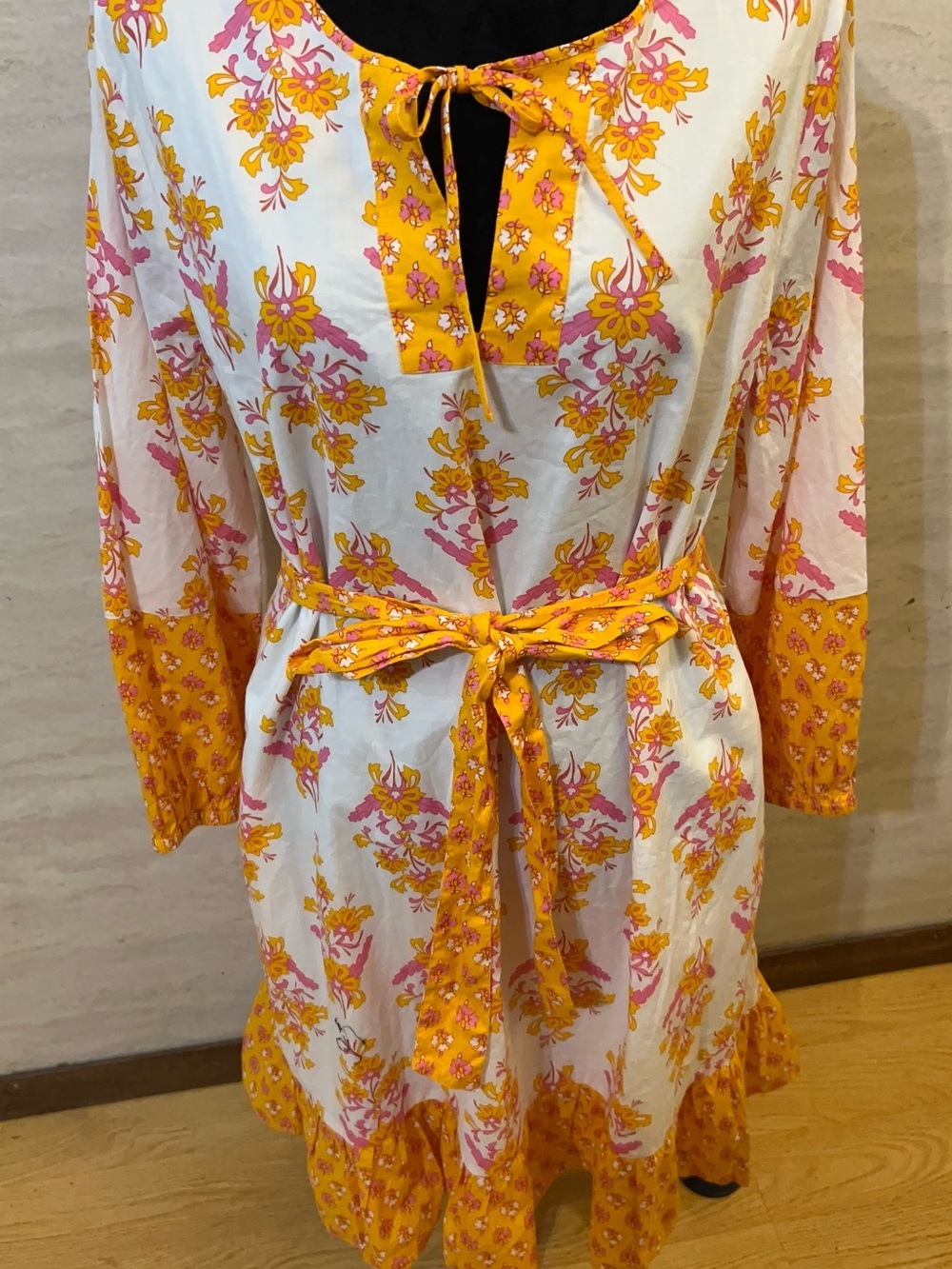 J.Crew Long-Sleeve
Block-Print Mini Dress